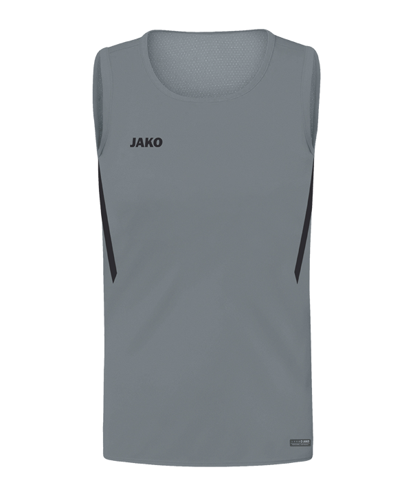 JAKO Challenge Tanktop Kids Grau Schwarz F841 - grau