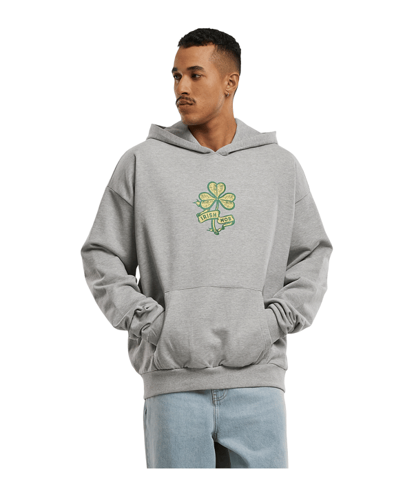 Mister Tee Old Irish Mob Oversized Hoody Grau - grau