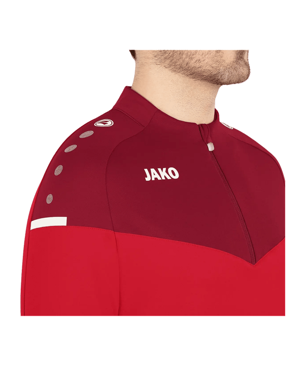 JAKO Champ 2.0 Ziptop Sweatshirt Rouge C001 - rouge