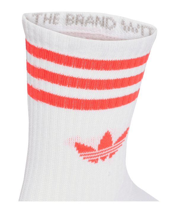 adidas Originals 3 Stripes Crew 3 Pair Sokken Wit - wit