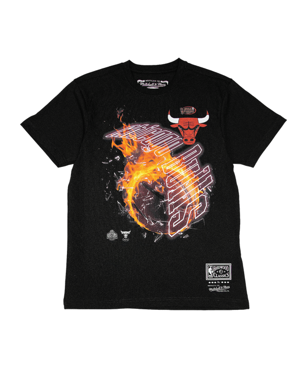 Mitchell and Ness Chicago Bulls HWC Blaze T-Shirt Schwarz - schwarz