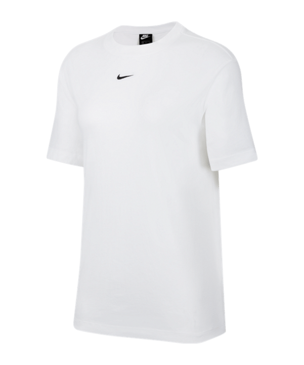 Nike Essential T-Shirt Damen Weiss Schwarz F100 - weiss