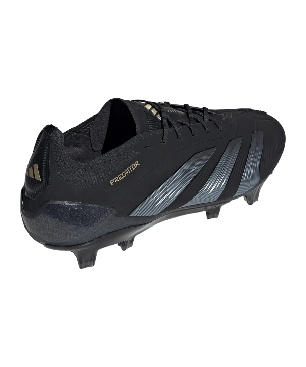 adidas Predator Elite FG Dark Spark Schwarz Grau - schwarz