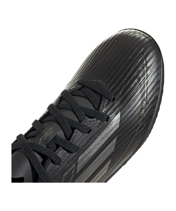 adidas F50 League TF Kids Dark Spark Schwarz Grau - schwarz