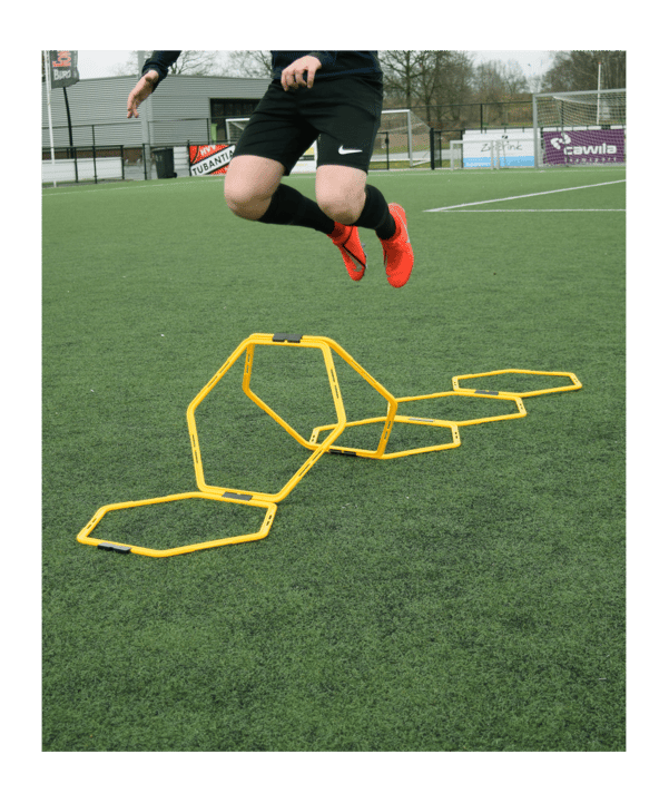 11teamsports Hexa-Hoops 50cm 6er-Set Gelb - gelb