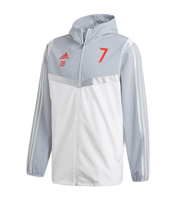 adidas Predator David Beckham Kapuzenjacke Weiss - weiss