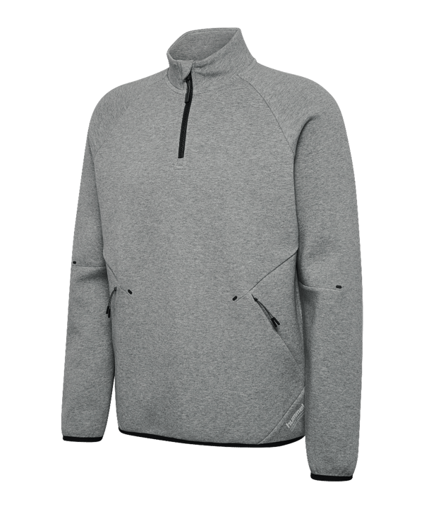 Hummel Tech Fleece Halfzip Sweatshirt Grau F2006 - grau