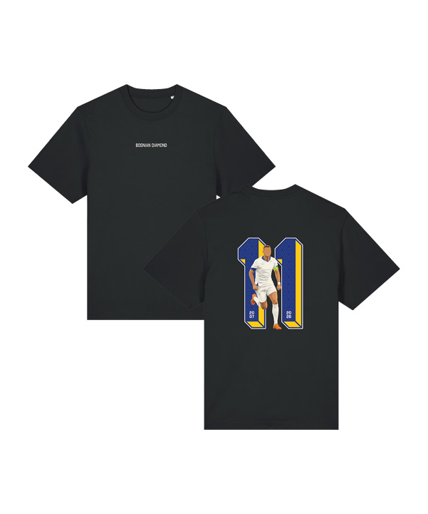 11teamsports Bosnie-Herzégovine "Bosnian Diamond" T-Shirt Noir - noir