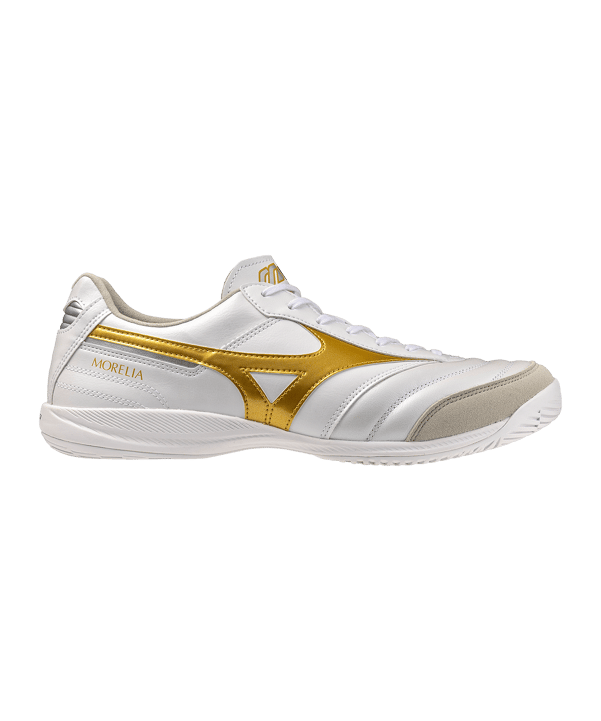 Mizuno Morelia Sala Elite IN Bright Gold Weiß F50 - weiss