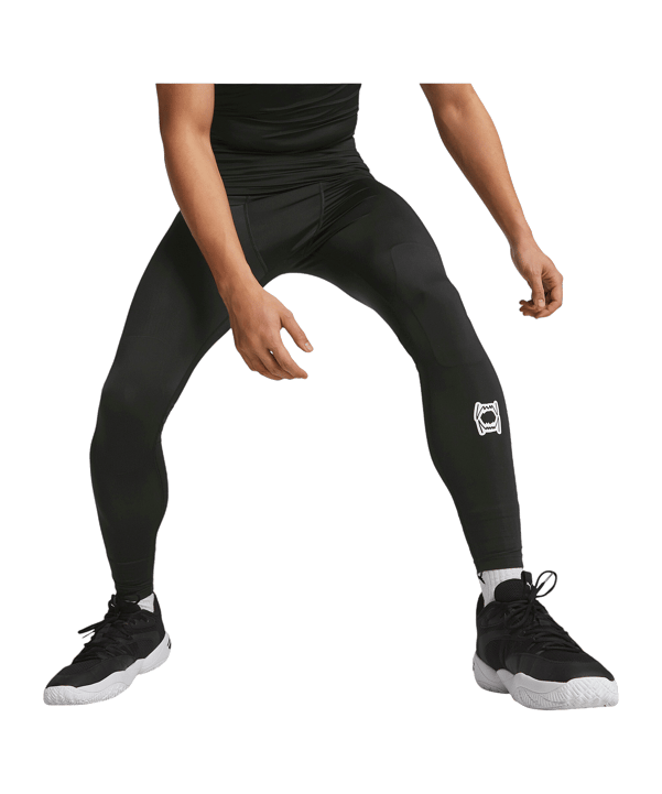 PUMA Hoops Team Full Tight Schwarz F01 - schwarz