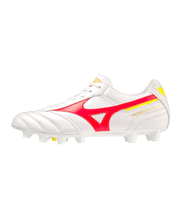Mizuno Morelia II Pro FG Release Weiss Rot Gelb F6 - weiss