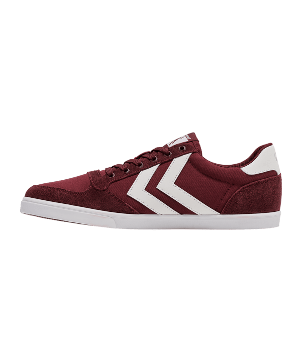 Hummel Slimmer Stadil Low Sneaker Rot F3661