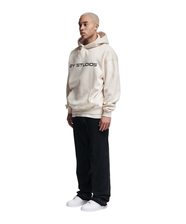 2Y-Studios Arun Open Hem Straight Jeans Hose Schwarz - schwarz