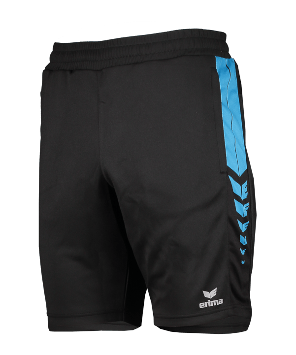 Erima SIX WINGS Short Schwarz Blau - schwarz