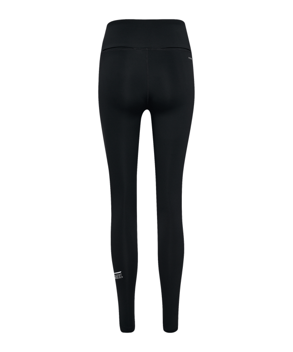 Hummel Court Mid Waist Pocket Leggings Damen Schwarz F2001 - schwarz