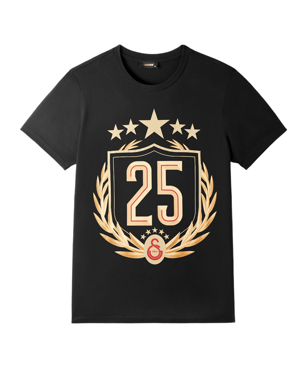 Galatasaray Istanbul Galatasaray Istanbul 25 Championship T-Shirt Schwarz