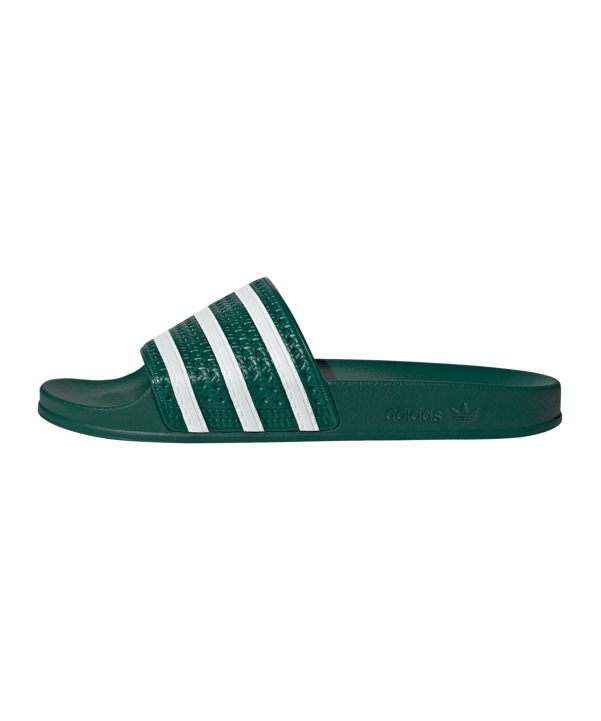 adidas Originals Adilette Badelatsche Grün Weiss - gruen