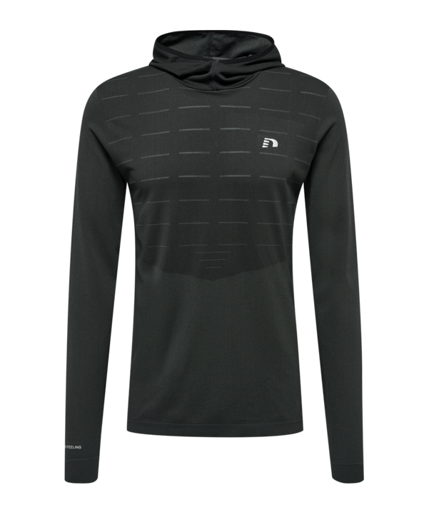 Newline Cambridge Seamless Hoody Schwarz F2001 - schwarz