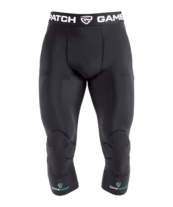 Gamepatch 3/4 Knee Padding Tight Tight Schwarz - schwarz