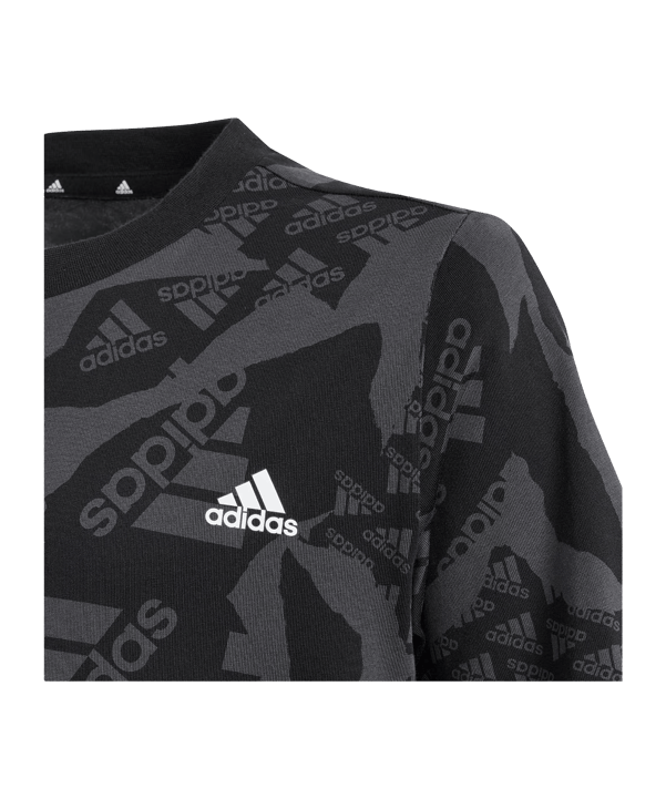 adidas T-Shirt Kids Schwarz - schwarz
