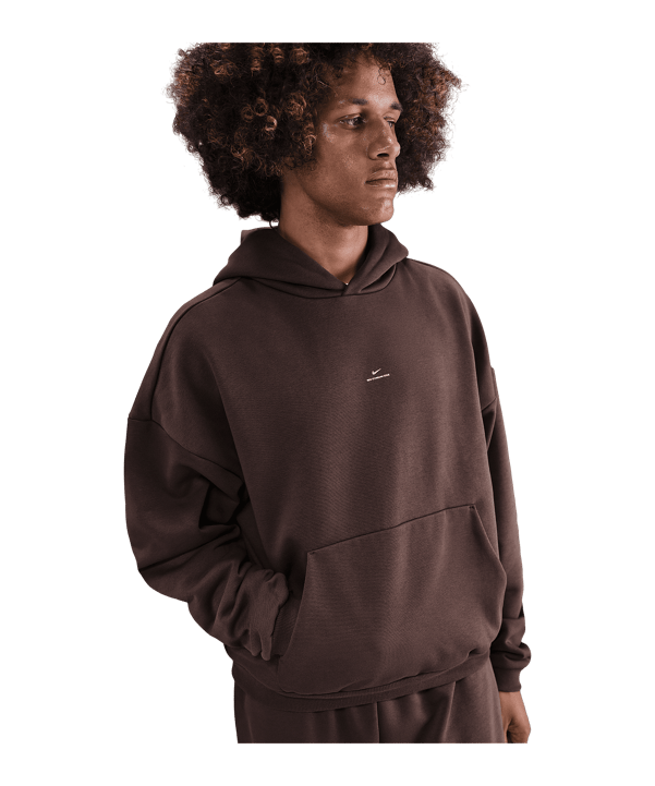 Nike Secondary Brushed Hoody Braun F237 - braun