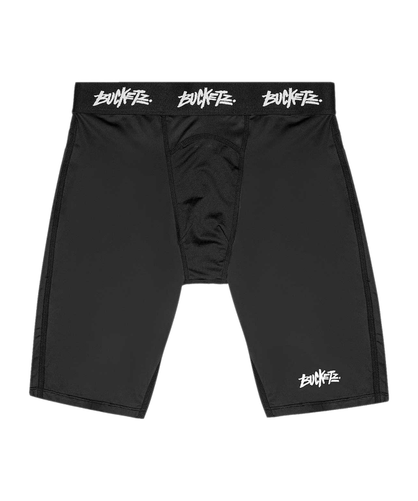 Bucketz 9in Kompression Short Schwarz - schwarz