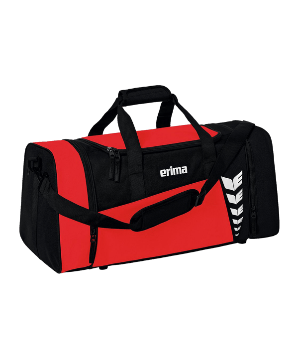 Erima Six Wings Sporttasche Gr. S Rot Schwarz - rot