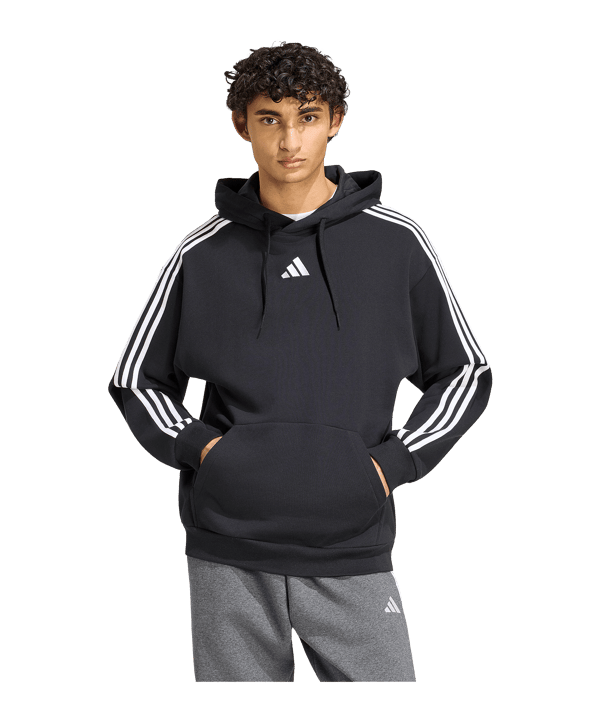adidas Essentials 3-Stripes French Terry Sweatshirt à capuche Noir - noir