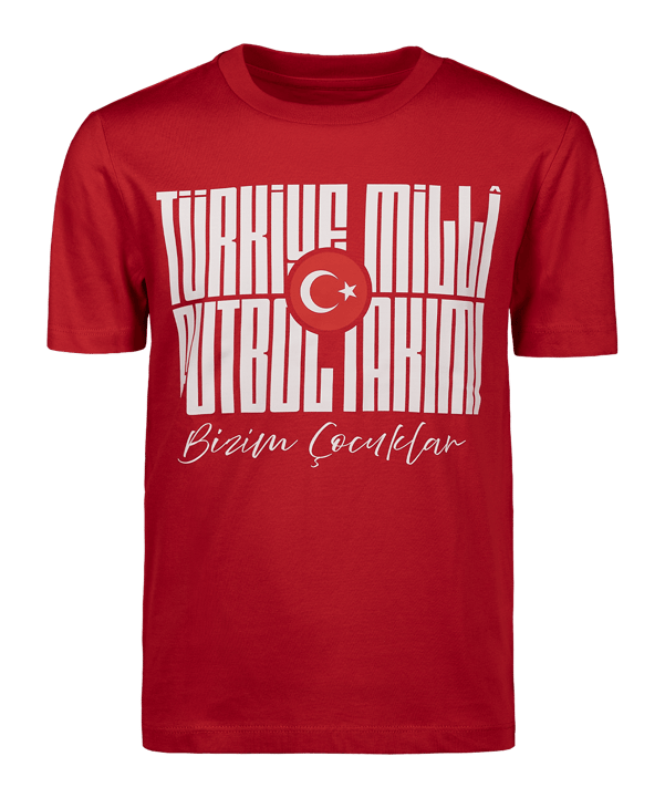 Nike TFF Türkei Bizim Cocuklar T-Shirt Kids Rot Ftffcz0909bizimrot - rot