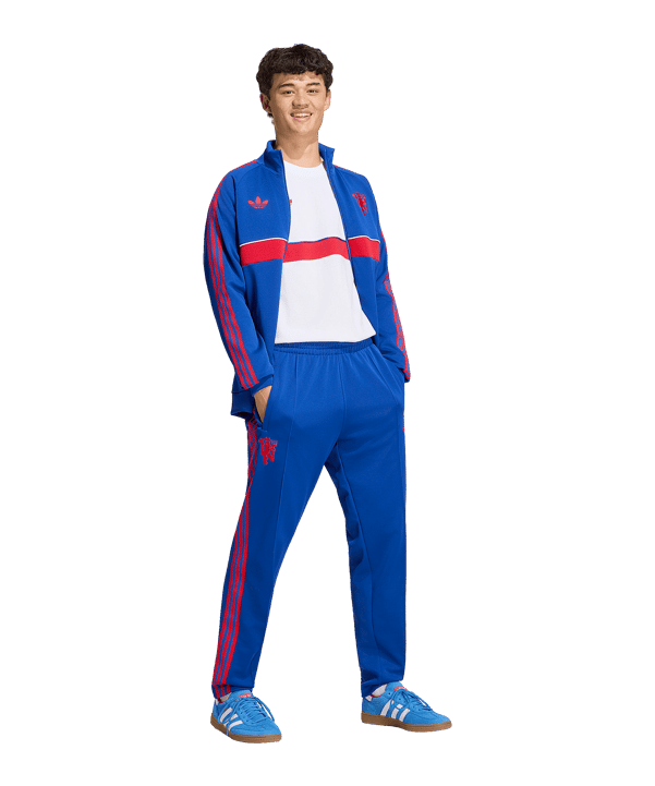 adidas Originals Manchester United Track Manguera Blu - blu