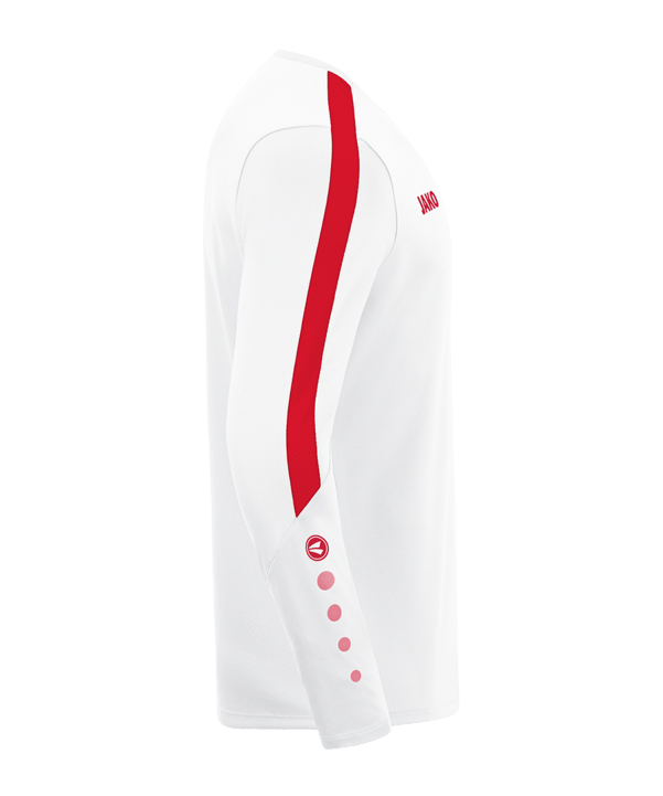 JAKO Power Sweatshirt Weiss Rot F004 - weiss