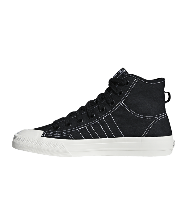 adidas Originals Nizza RF Hi Schwarz Weiss - schwarz