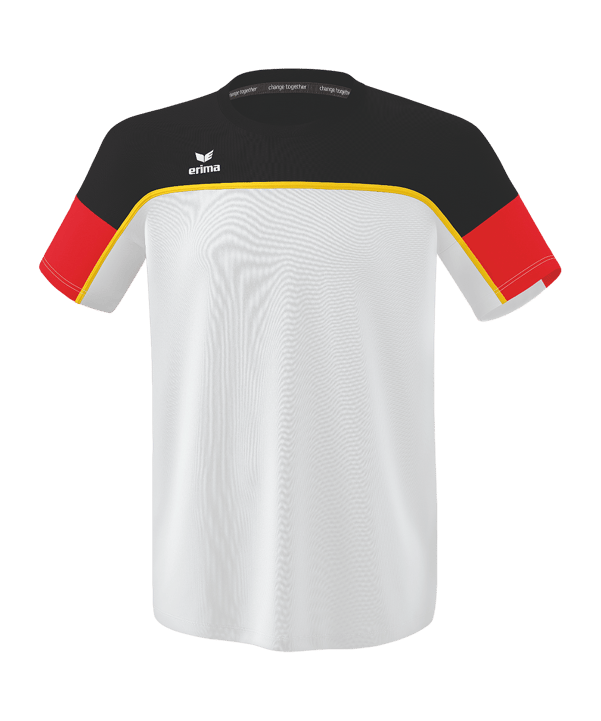 Erima Change by T-Shirt Weiss Schwarz - weiss