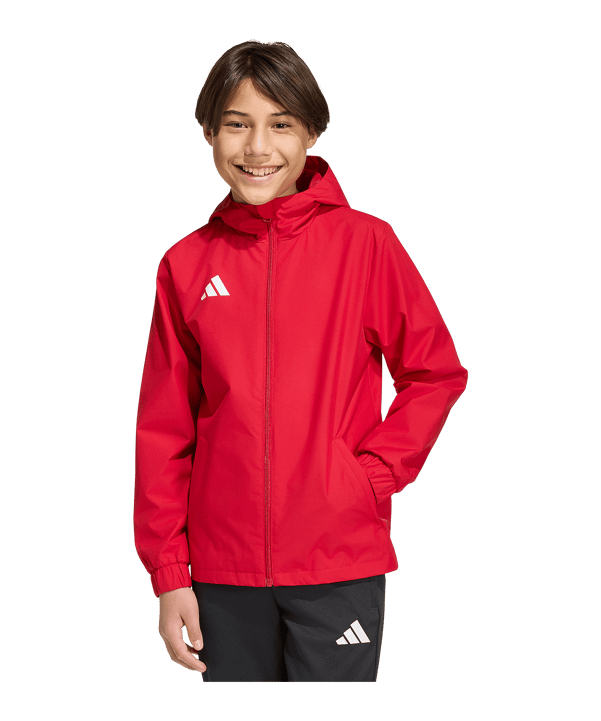 adidas Entrada 26 Jacke Kids Rot - rot