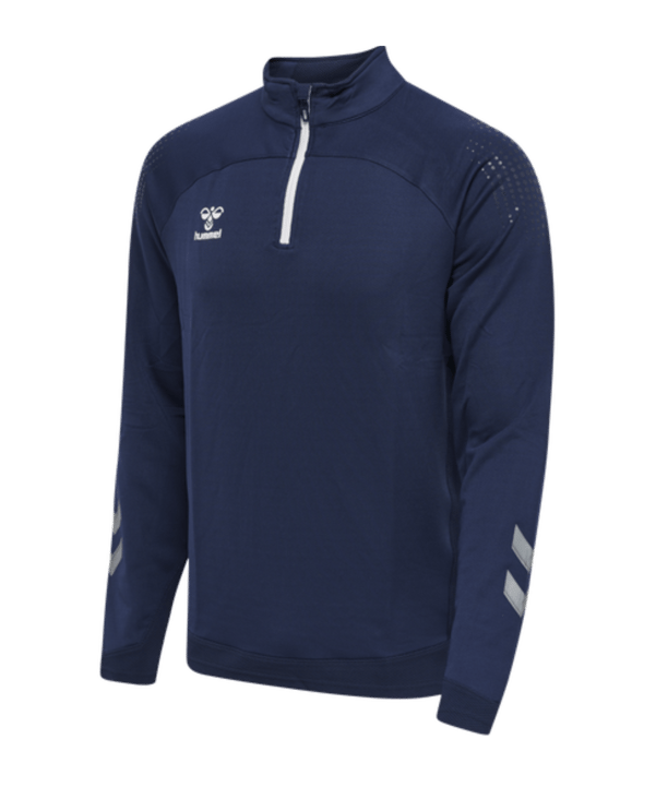 Hummel hmlLEAD HalfZip Sweatshirt Blau F7026 - blau