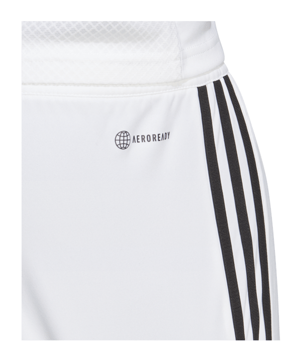 adidas Tiro 23 Short Weiss Schwarz - weiss