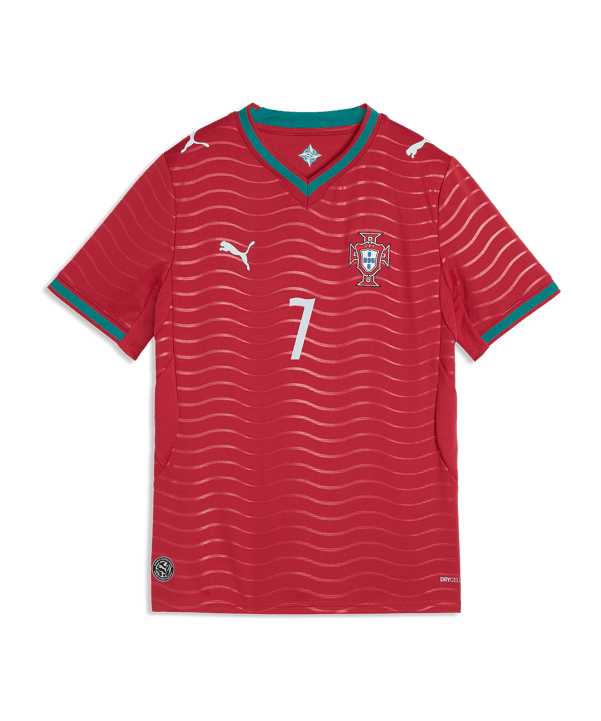 PUMA FPF Portugal RONALDO Trikot Home WM 2026 Kids Rot F77 - rot