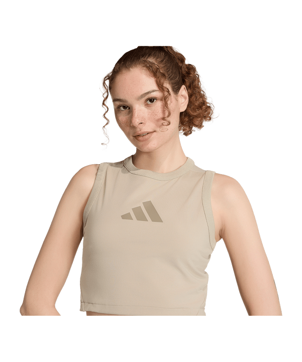 adidas Z.N.E Tanktop Damen Braun - braun