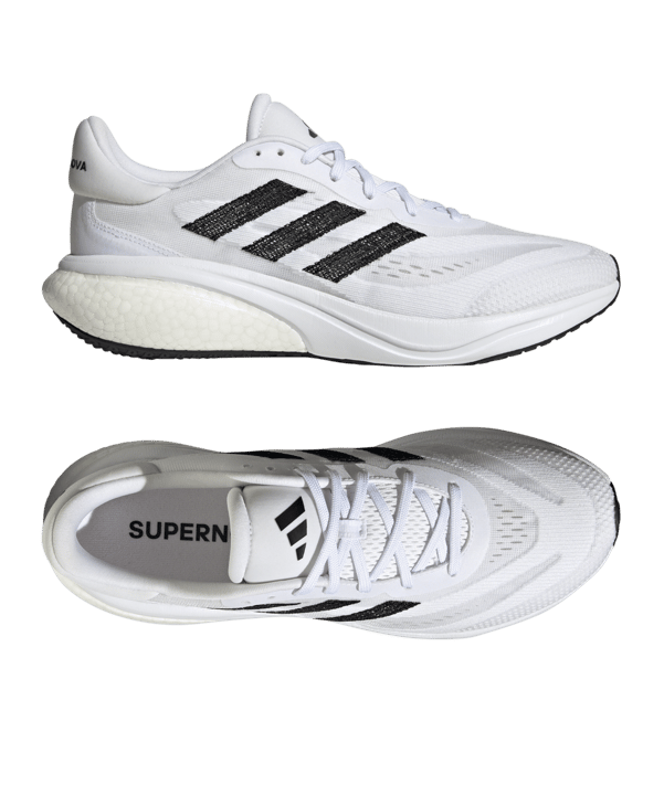 adidas Supernova 3 Weiss Schwarz Laufschuh - weiss