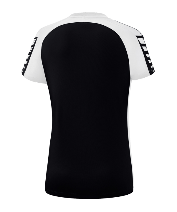 Erima Six Wings T-Shirt Damen Schwarz Weiss - schwarz