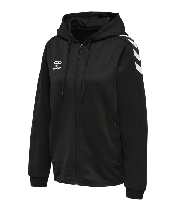 Hummel Core Xk Poly Kapuzenjacke Damen Schwarz F2042 - schwarz