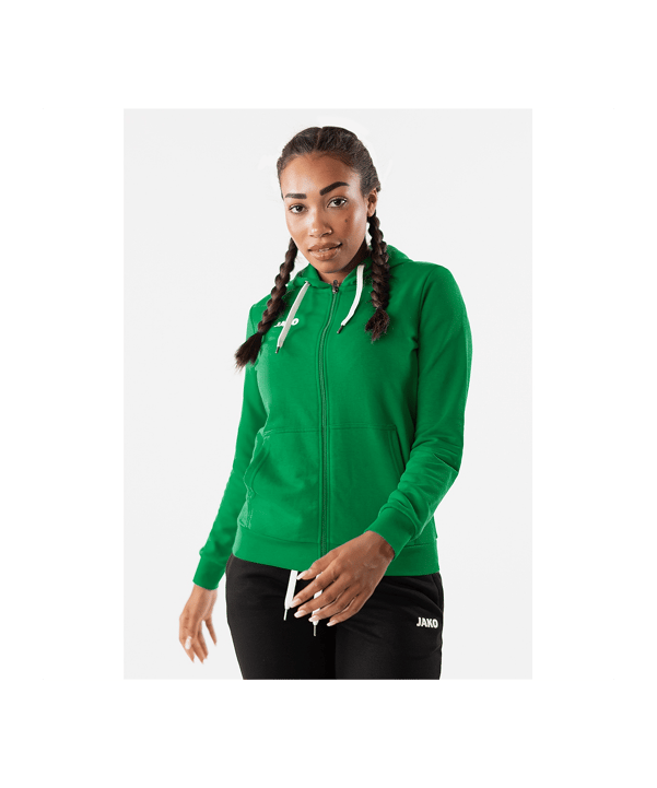 JAKO Base Giacca con cappuccio Donna Verde C006 - verde
