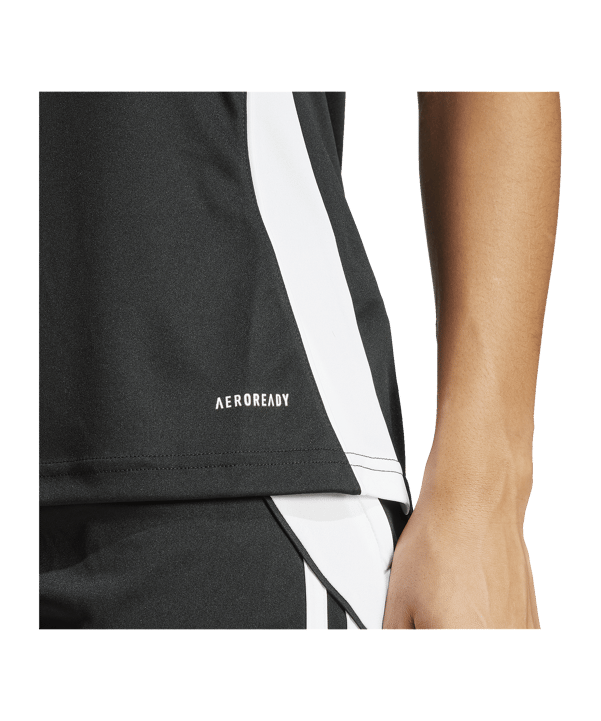 adidas Tiro 24 Trikot Damen Schwarz Weiss - schwarz