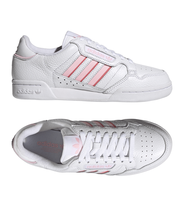 adidas Originals Continental 80 Damen Weiss Rosa - weiss