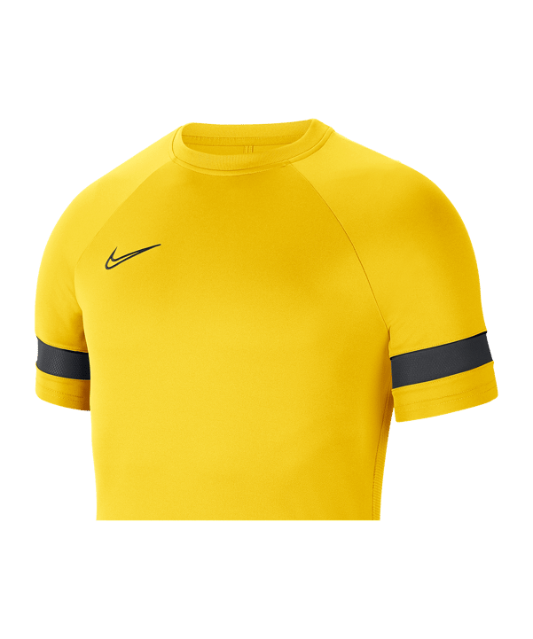 Nike Academy 21 T-Shirt Kids Gelb Schwarz F719 - gelb