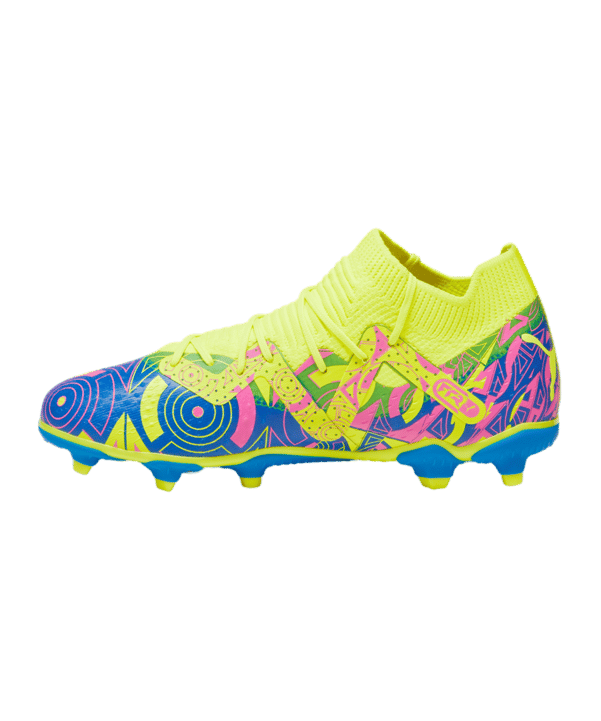 PUMA FUTURE Match FG/AG Energy Jr Kids Blau Gelb Pink F01 - blau