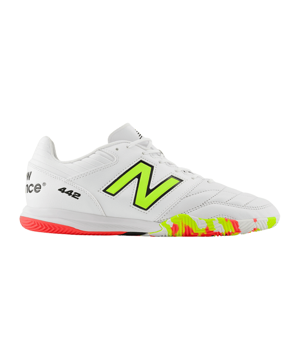 New Balance 442 Pro V2 IN Flash Point Weiss FIB2 - weiss