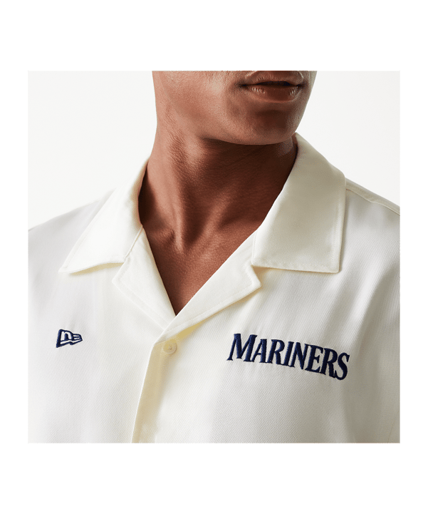 New Era MLB Seattle Mariners Graphic Revere T-Shirt Weiß - weiss