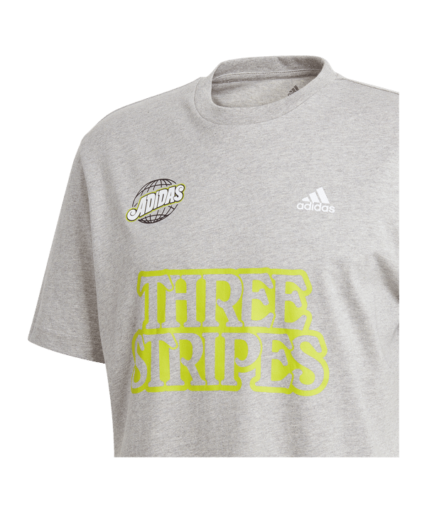 adidas Athletics Lucky 8 Graphic T-Shirt Grau - grau