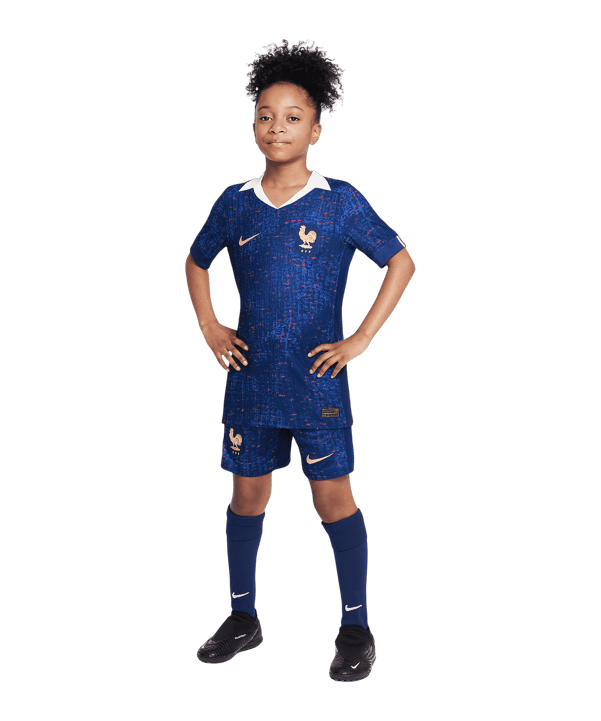 Nike France Short Home 2025 Kids Blau F492 - blau